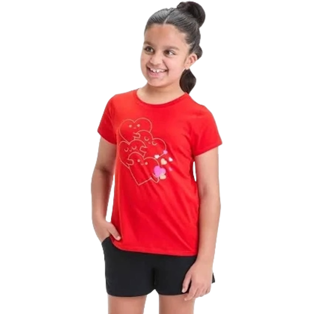 Red Heart T-Shirt Girls NWT Size 8 Girls